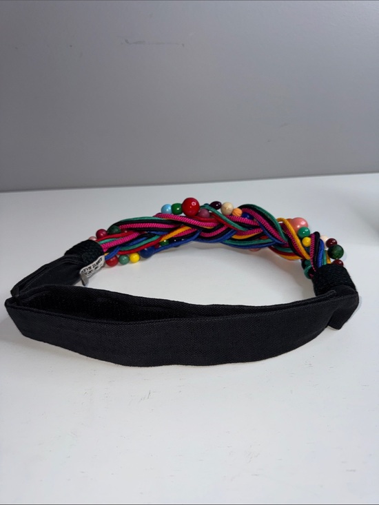 Carolyn Tanner Designs Inc. Colorful Beaded Braided Statement Belt – Vintage main image 11